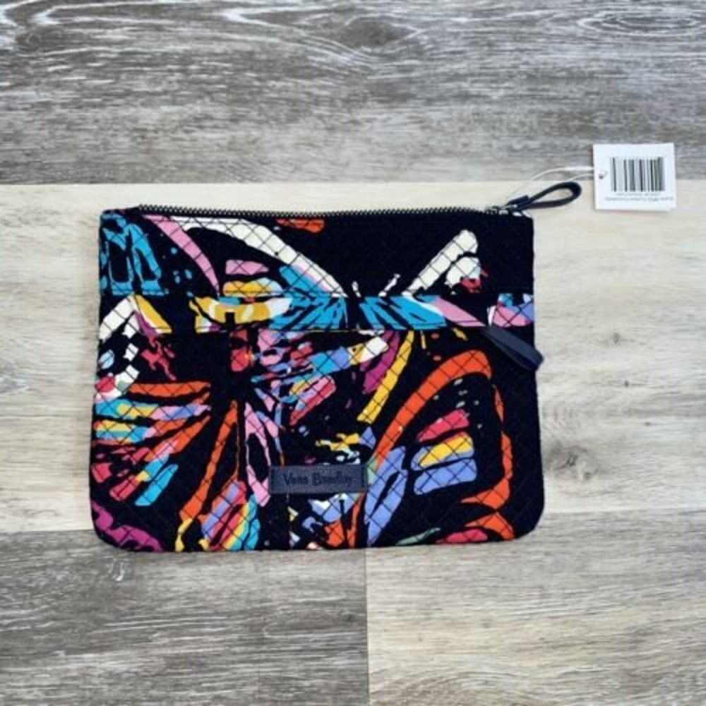 Vera Bradley Iconic RFIDCustom Crossbody Wristlet Butterflyflutter NWT/no STRAP